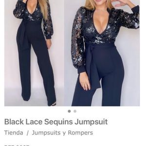 Black Lace Jumpsuit